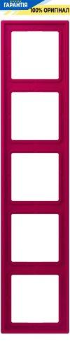 Рамка 5-постова Jung LS990 LC985230 дюропласт rouge rubia, серія 32101