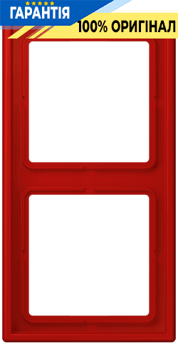 Рамка 2-постова Jung LS990 LC982227 дюропласт rouge vermillon 31