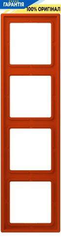 Рамка 4-постова Jung LS990 LC984244 дюропласт rouge vermillon 59