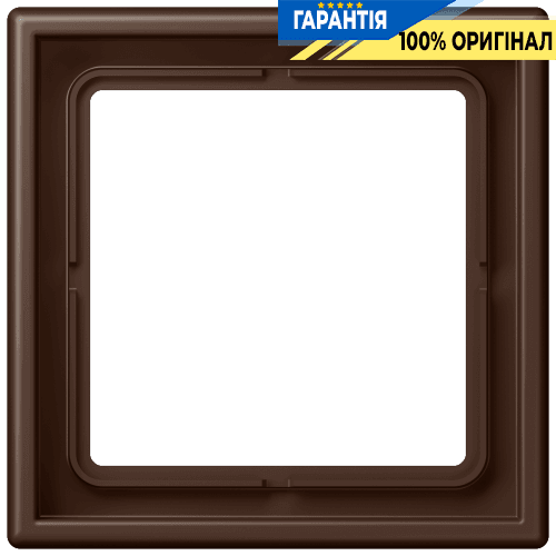 Рамка 1-местна Jung LS990 LC981239 з дюропласту, колір terre d’ombre brûlée 31 (32130)