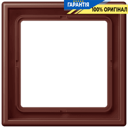 Рамка 1-местна Jung LS990 LC981235 з дюропласту, колір terre sienne brûlée 31 (32120)