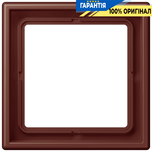 Рамка 1-местна Jung LS990 LC981235 з дюропласту, колір terre sienne brûlée 31 (32120)