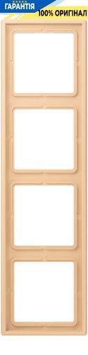 Рамка 4-постова Jung LS990 LC984237 дюропласт Terre Sienne Claire 31