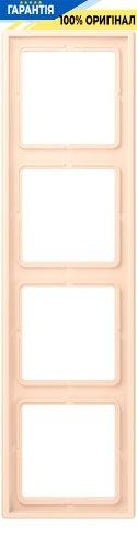 Рамка 4-постова Jung LS990 LC984238 дюропласт Terre Sienne Pâle