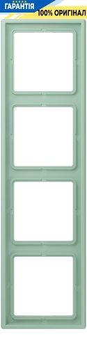 Рамка 4-постова Jung LS990 LC984217 з дюропласту, колір vert anglais clair (32041)