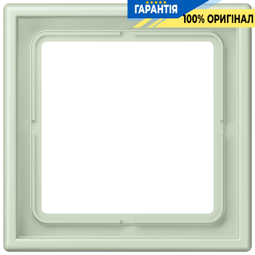 Рамка 1-постова Jung LS990 LC981218 з дюропласту, колір vert anglais pâle (32042)