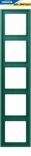 Рамка 5-постова Jung LS990 LC985216 дюропласт, vert anglais (32040)