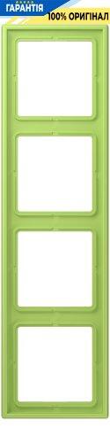 Рамка 4-постова Jung LS990 LC984221 дюропласт vert clair, світло-зелений колір