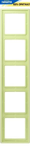 Рамка 5-постова Jung LS990 LC985222 дюропласт, vert jaune clair