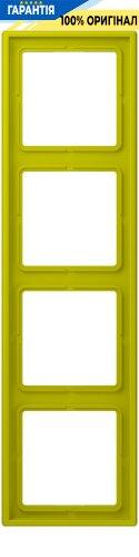 Рамка 4-постова Jung LS990 LC984249 з дюропласту, колір vert olive vif