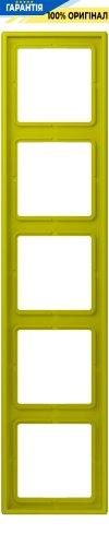 Рамка 5-постова Jung LS990 LC985249 з дюропласту, колір vert olive vif