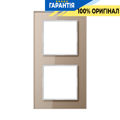 Рамка 2-постова JUNG A-Creation AC582GLCH скло шампань