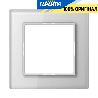 Рамка 1-постова JUNG A-Creation AC581GLWW скло біле