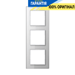 Рамка 3-постова JUNG A-Creation AC583GLWW скло біле