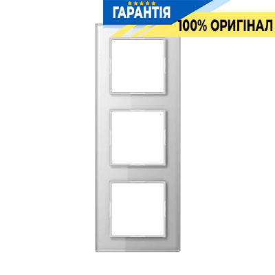 Рамка 3-постова JUNG A-Creation AC583GLWW скло біле