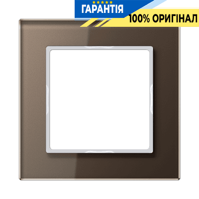Рамка 1-постова A-Creation AC581GLMO JUNG скло мокко для електроустановок