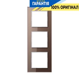 Рамка 3-постова JUNG A-Creation AC583GLMO скло мокко