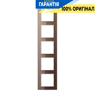 Рамка 5-постова JUNG A-Creation AC585GLMO скло мокко