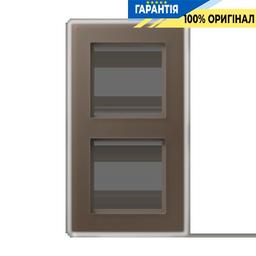 Рамка 2-а AV582GLMMO A VIVA Jung скло матове колір мокко