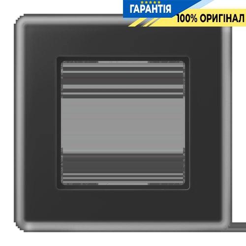 Рамка 1-ша Jung A VIVA AV581GLMSW скло матове чорна