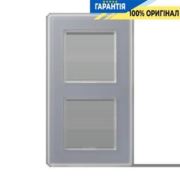 Рамка 2-а AV582GLMKG A VIVA Jung скло матове сірий