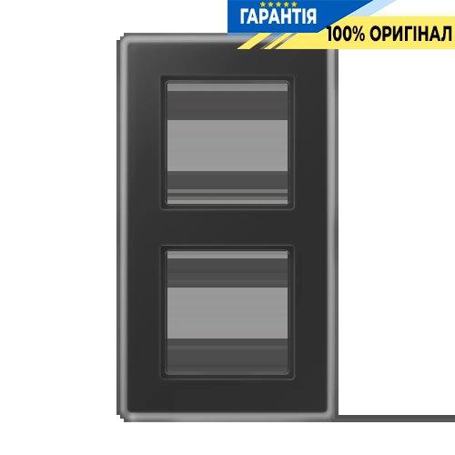 Рамка 2-ая Jung AV582GLMSW A VIVA скло матове чорний