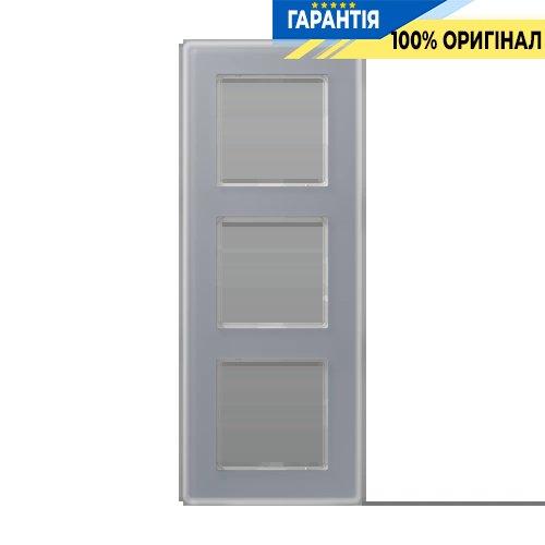 Рамка 3-я Jung AV583GLMKG A VIVA скло матове сірий колір