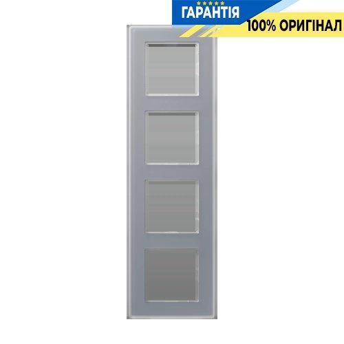 Рамка 4-я Jung A VIVA AV584GLMKG скло матове сірий колір