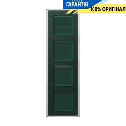 Рамка 4-а Jung AV584GLMSG A VIVA скло матове смарагдового кольору