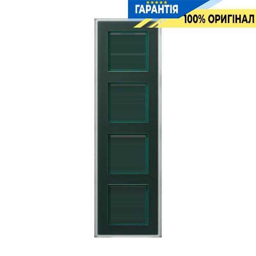 Рамка 4-а Jung AV584GLMSG A VIVA скло матове смарагдового кольору