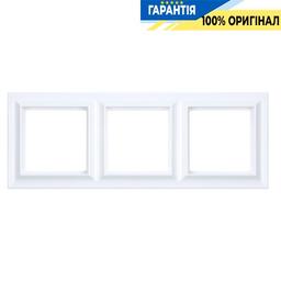 Рамка 3-местна JUNG ECO PROFI STANDART EPS483WWM біло-сніжний матовий