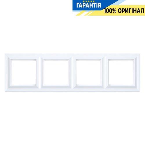 Рамка 4-местна JUNG ECO PROFI STANDART EPS484WWM біло-сніжний матовий