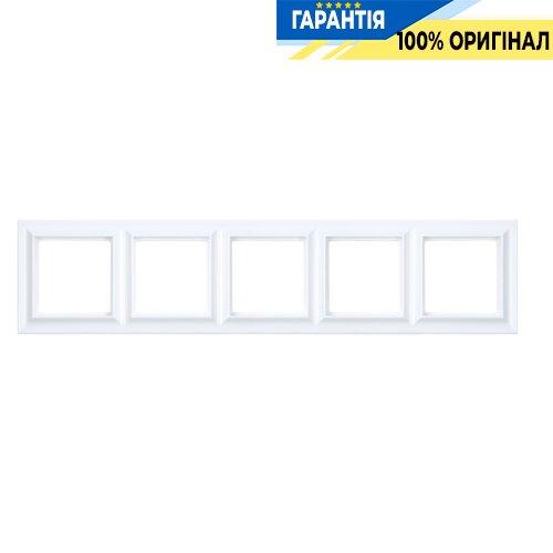 Рамка 5-местна JUNG ECO PROFI STANDART EPS485WWM біло-сніжний матовий