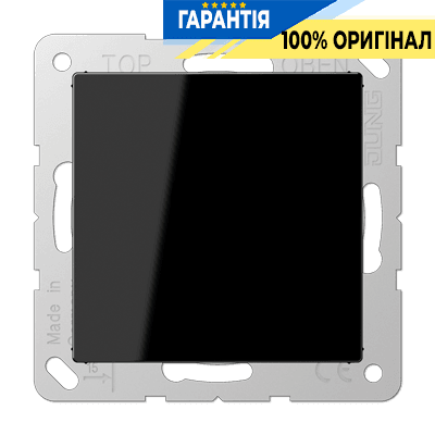 Заглушка JUNG A594-0SW чорного кольору для електроустановок