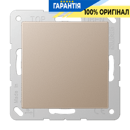 Заглушка JUNG A594-0CH шампань для електроустановок, оригінальна деталь бренду JUNG, артикул A594-0CH