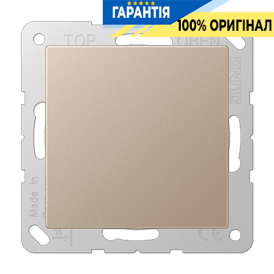 Заглушка JUNG A594-0CH шампань для електроустановок, оригінальна деталь бренду JUNG, артикул A594-0CH