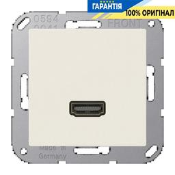 Розетка HDMI 2.0 тип А Jung A550/Flow MAA1112, колір слонова кістка, висока якість передачі сигналу