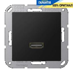 Розетка HDMI 2.0 типу А Jung A550/Flow MAA1112SWM, чорний матовий