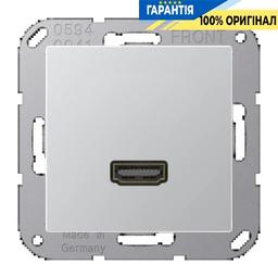 Розетка HDMI 2.0 типу А Jung A550/Flow MAA1112AL, колір алюміній