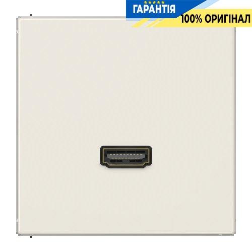 Розетка HDMI 2.0 типу А Jung LS990 MALS1112, колір слонова кістка