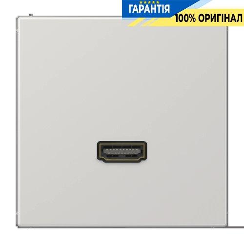 Розетка HDMI 2.0 типу А Jung LS990 MALS1112LG, світло-сірий колір