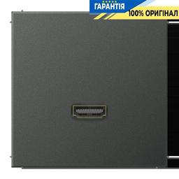Розетка HDMI 2.0 тип А Jung LS990 MAAL1112AN, антрацит матовий