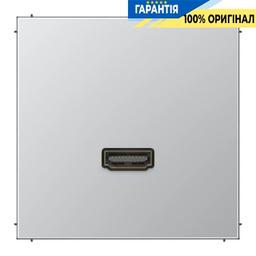 Розетка HDMI 2.0 типу А Jung LS990 MAAL1112, алюміній, для передачі відео та аудіо високої якості
