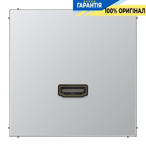 Розетка HDMI 2.0 типу А Jung LS990 MAAL1112, алюміній, для передачі відео та аудіо високої якості