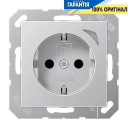 Розетка з заземленням 250V 16A JUNG HOME BTA1521SAL алюміній