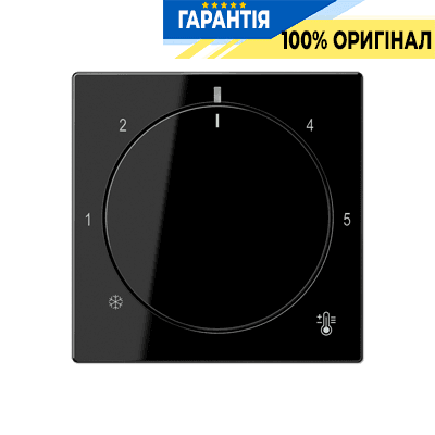 Панель для терморегулятора теплої підлоги JUNG A1749BFSW, колір чорний