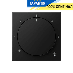 Панель для терморегулятора теплої підлоги JUNG A1749BFSWM, чорний матовий колір
