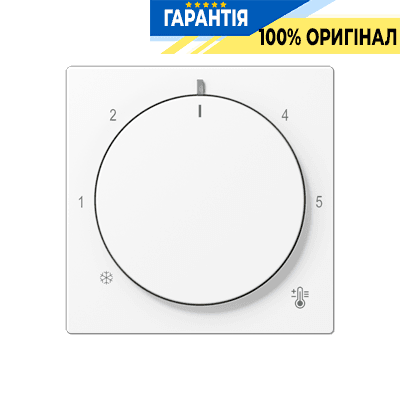 Панель для терморегулятора теплої підлоги JUNG A1749BFWWM, білий матовий