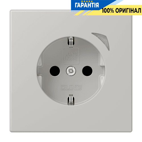 Розумна розетка з заземленням 250V/16A JUNG HOME BTLC1521S205, gris clair 31 (32013)