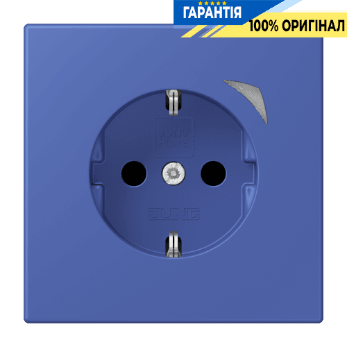 Розумна розетка з заземленням 250V/16А JUNG HOME BTLC1521S206, bleu outremer 31 (32020)